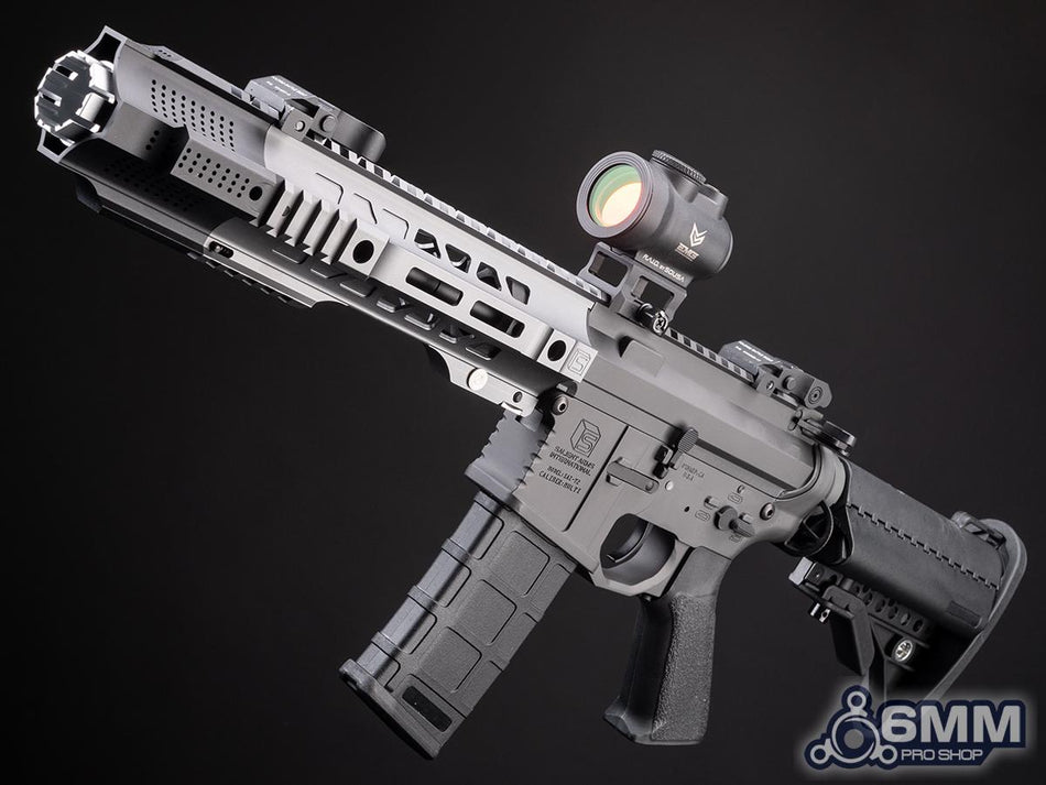 6mmProShop Salient Arms Licensed SAI GRY M4 Airsoft AEG Rifle w/ Jailbreak Muzzle (Color: Grey / 11.5" Rail)