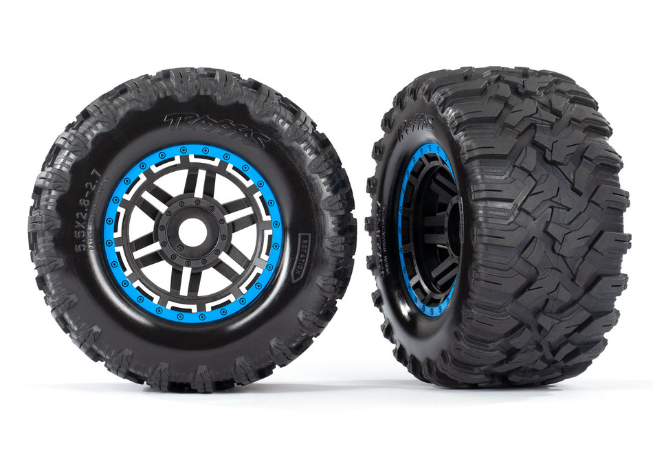 Traxxas Blue/ Black Maxx MT Tires