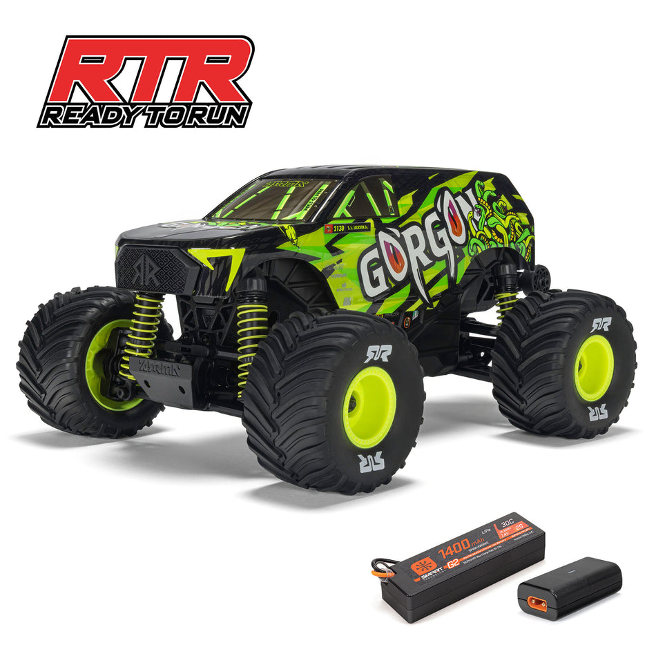 1/16 GORGON GROM 4X4 RTR Brushed Monster Truck Yellow