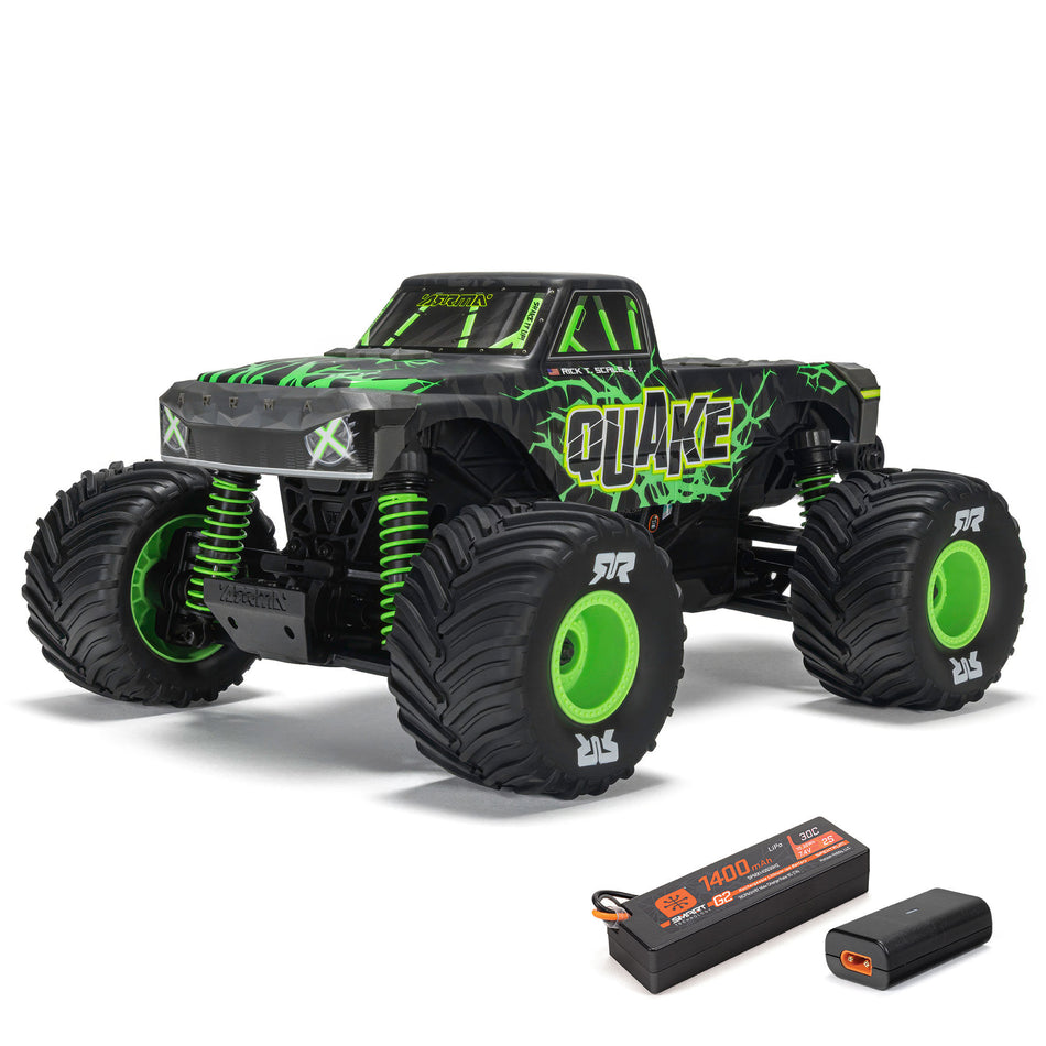 1/16 QUAKE GROM 4X4 RTR Brushed Monster Truck Green
