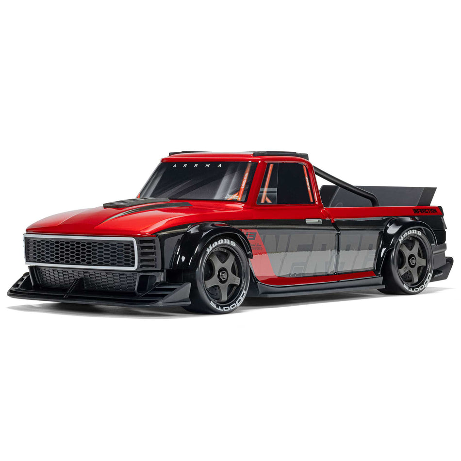 Arrma 1/12 INFRACTION GROM 3S 4X4 Ready-To-Run Brushless All-Road Street Bash Red/Black