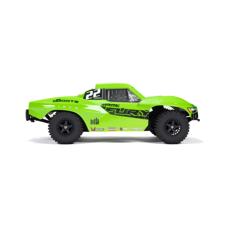 1/10 FURY MEGA 550 2WD Short Course Truck RTR, Green No Battery