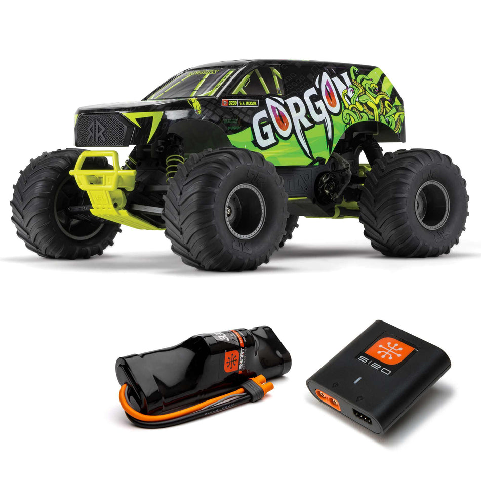Arrma 1/10 GORGON 4X2 MEGA 550 Brushed Monster Truck RTR with Battery & Charger