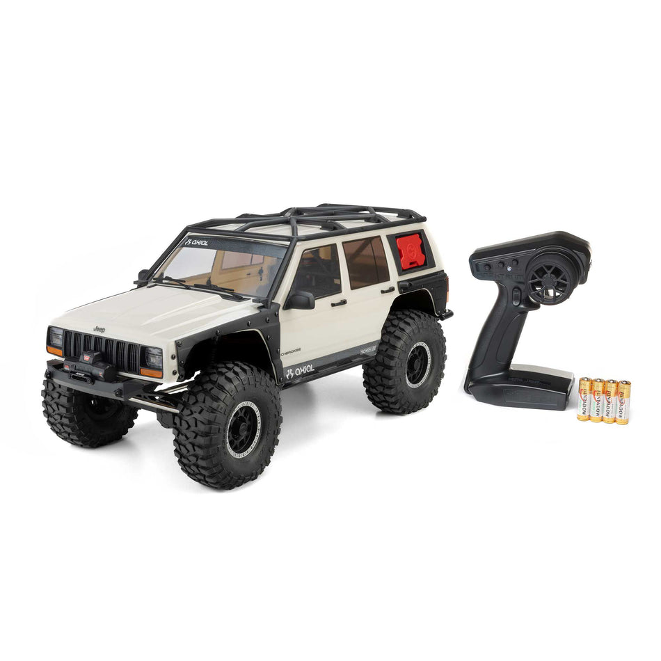 1/10 SCX10 III Jeep Cherokee XJ 4X4 RTR Brushed Rock Crawler, White