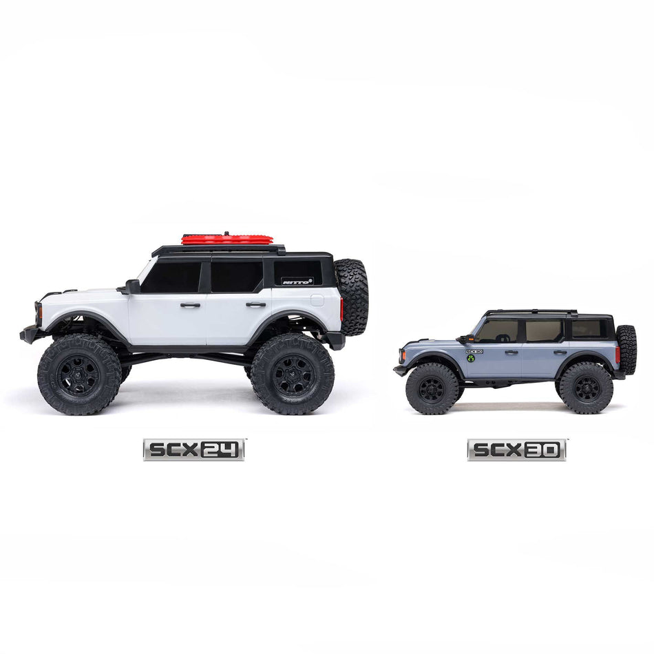 SCX30 Ford Bronco 4X4 RTR Brushed Rock Crawler Gray