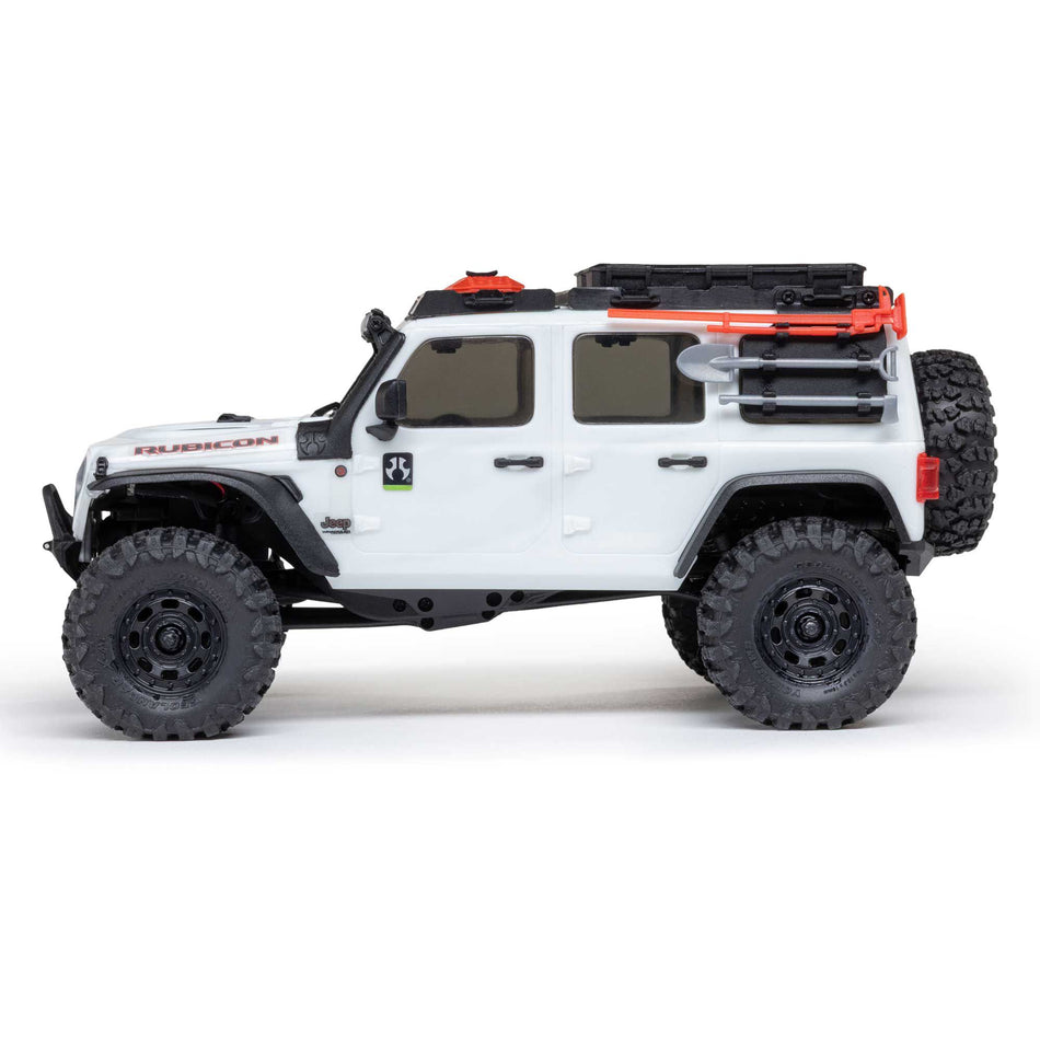 SCX30 Jeep Wrangler JLU 4X4 RTR Brushed Rock Crawler White
