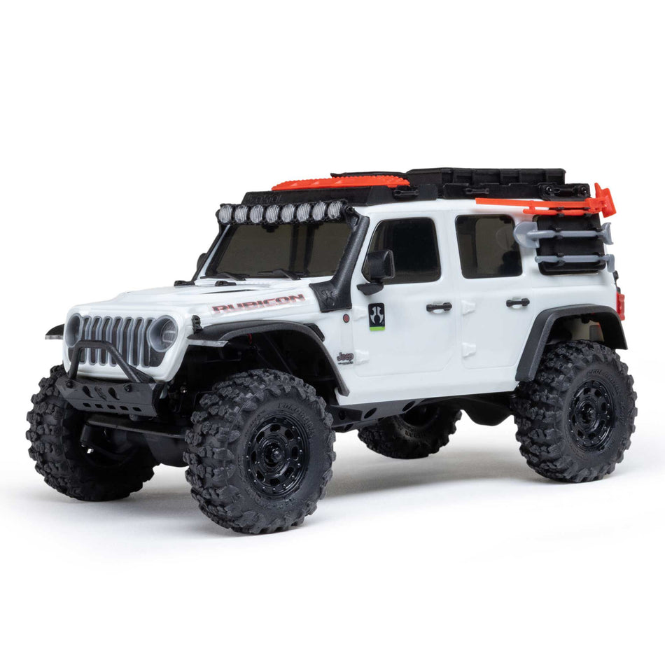 SCX30 Jeep Wrangler JLU 4X4 RTR Brushed Rock Crawler White