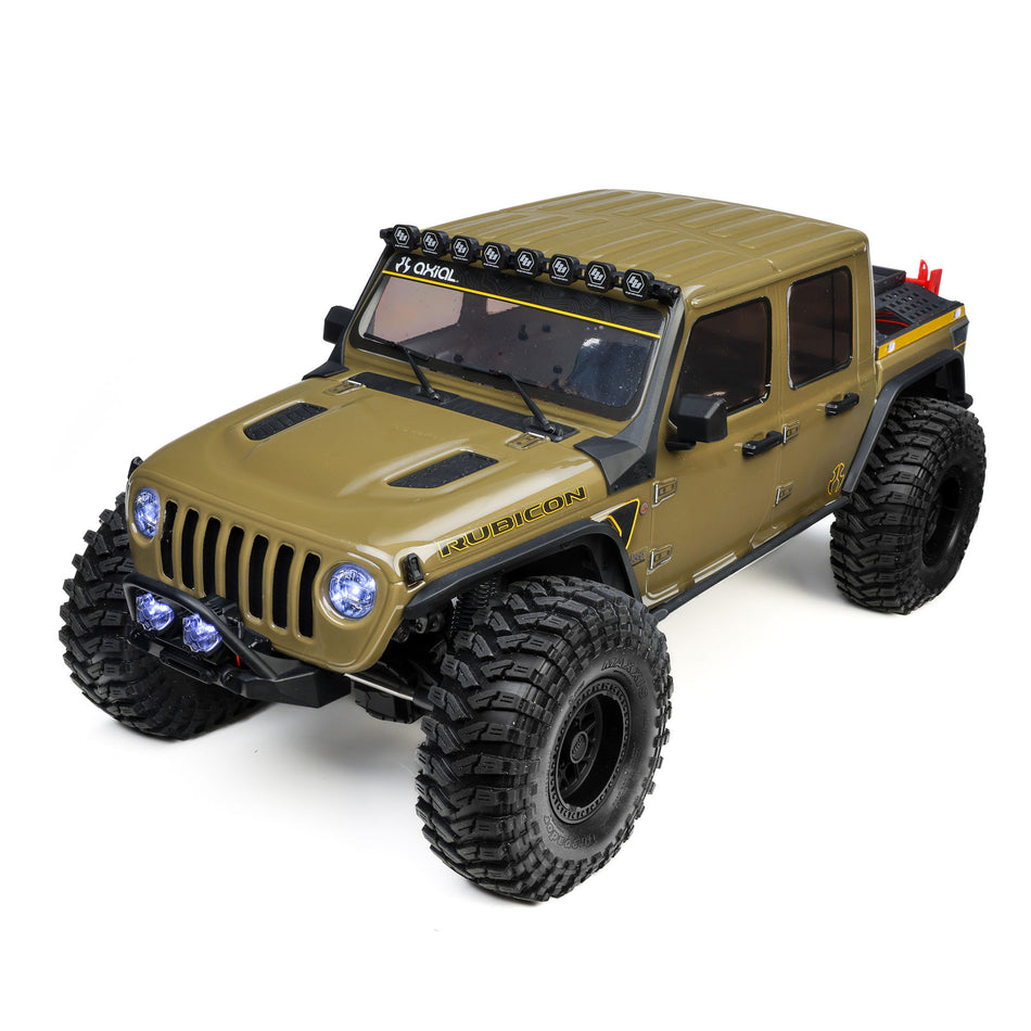 Axial 1/10 SCX10 III Motobilt Waypoint Jeep JT Gladiator 4X4 RTR Brushed Rock Crawler, Green