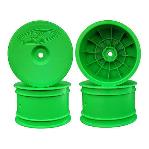 Speedline Buggy Wheels for Associated B6.1 - B64 / TLR 22 - 22X-4 / Rear / GREEN / 4pcs