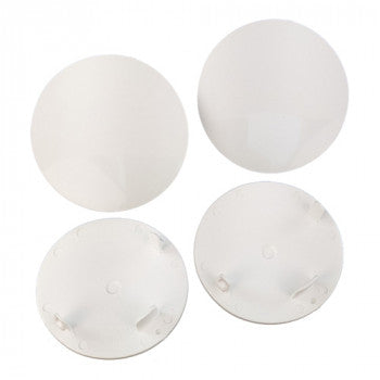DE Racing Snap-In Mud Plugs for Speedway Wheels, White