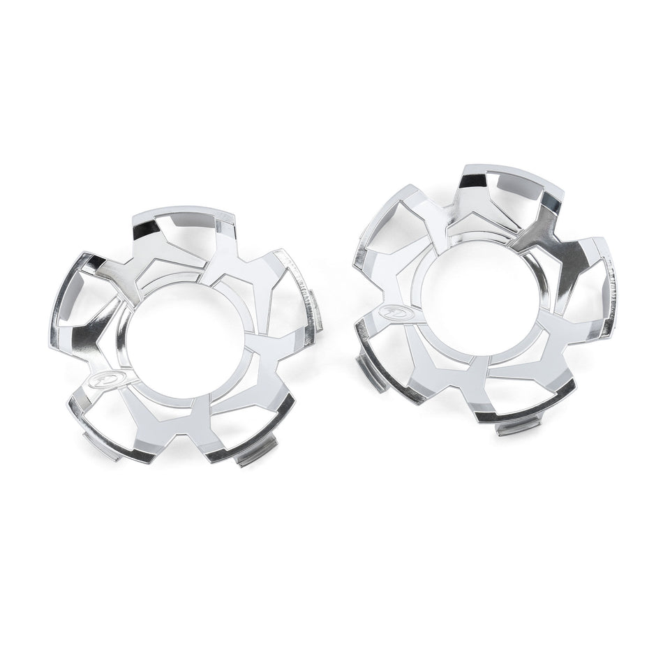 Duratrax Clip-Lock Wheel Face Mirror Chrome for Ripper 5.7" Wheel (2)