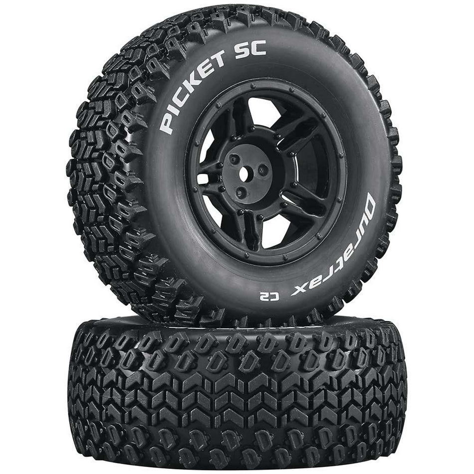 DISC Duratrax Picked SC C2 Mounted Tires: Slash 4x4 Blitz F/R