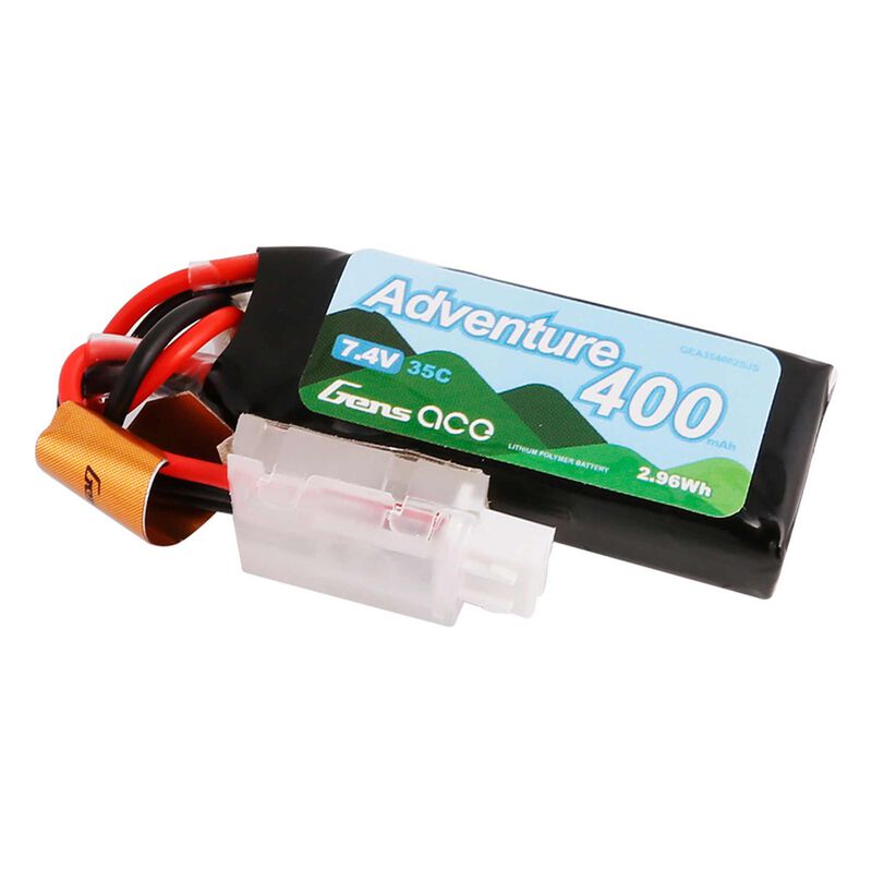Gens Ace Adventure 2S LiPo Battery 35C (7.4V/400mAh) w/JST-PH2.0 Connector