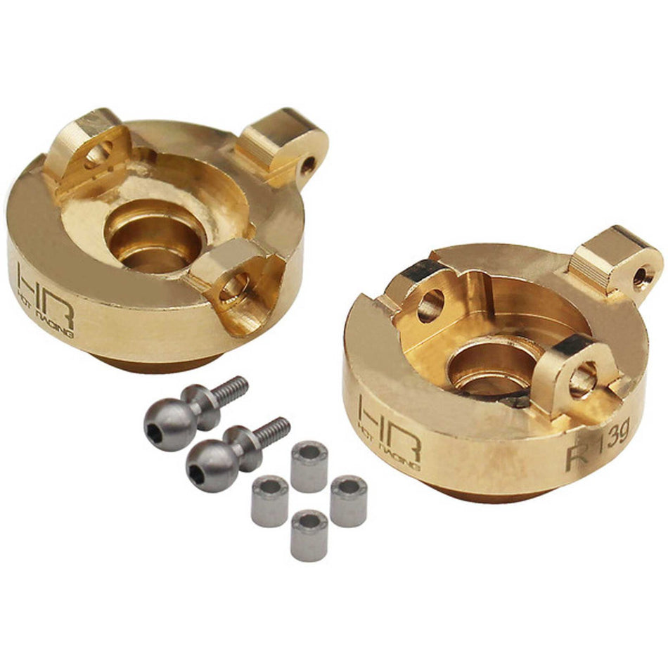 Hot Racing Brass Front Steering Knuckle for SCX24