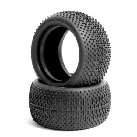JConcepts Rear Flip Outs Tire, Green: 2.2 Buggy (2)