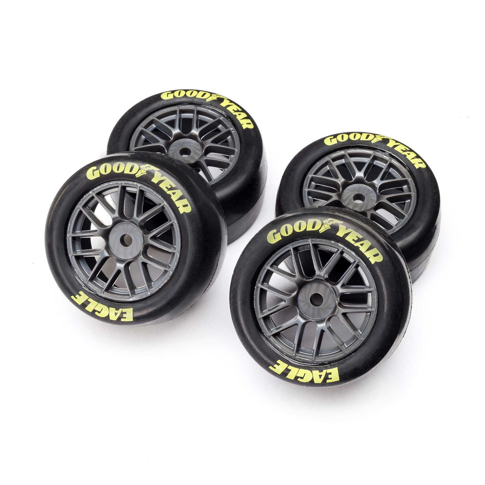 Losi Nascar Goodyear Eagle Mounted Tires, Medium (4)
