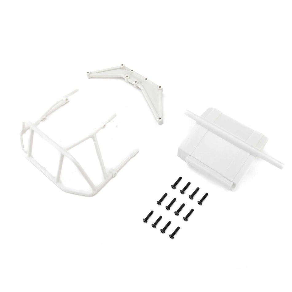 Losi Rear Bumper Set, White: 22S DLM