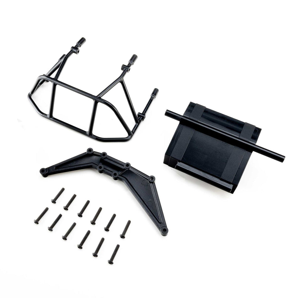 Losi Rear Bumper Set, Black: 22S DLM
