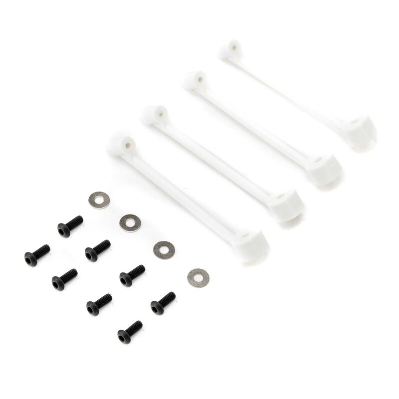 Losi Support Strut Set, White: 22S DLM