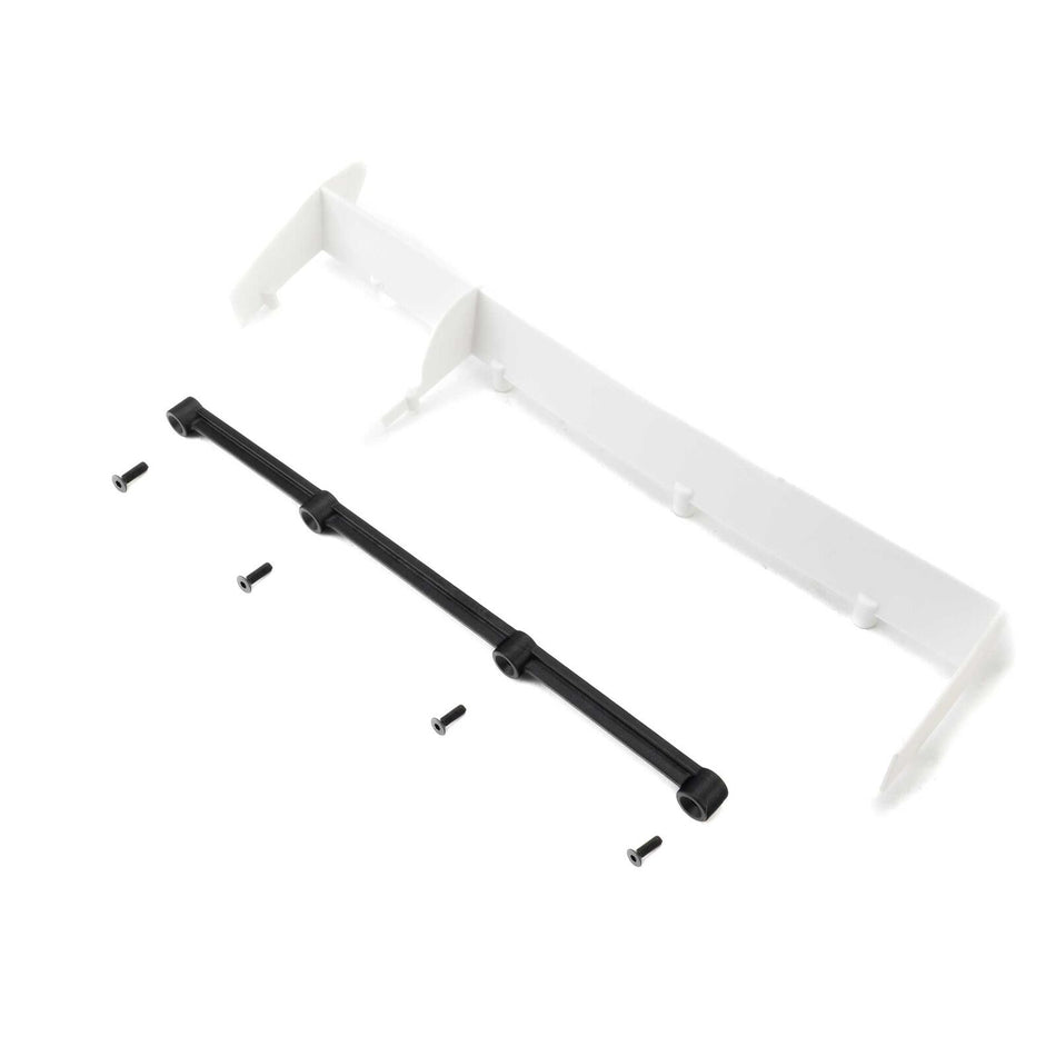 Losi Rear Spoiler Set, White: 22S DLM