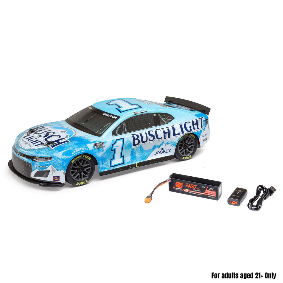 1/12 NASCAR RC Race Car Ross Chastain No. 1 Busch Light 2025 Chevrolet Camaro