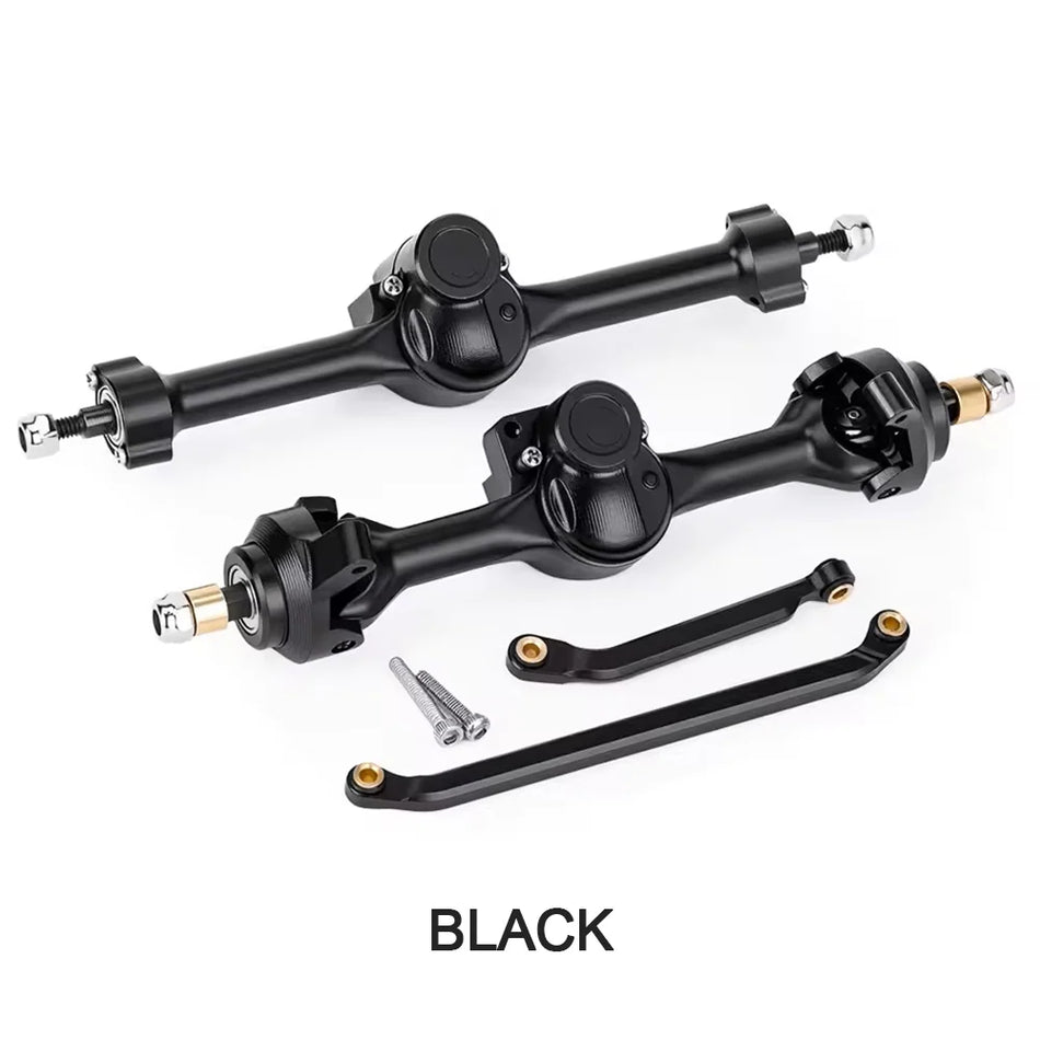 Powerhobby Axial SCX30 Front + Rear Aluminum +5MM Axles w Extended Black