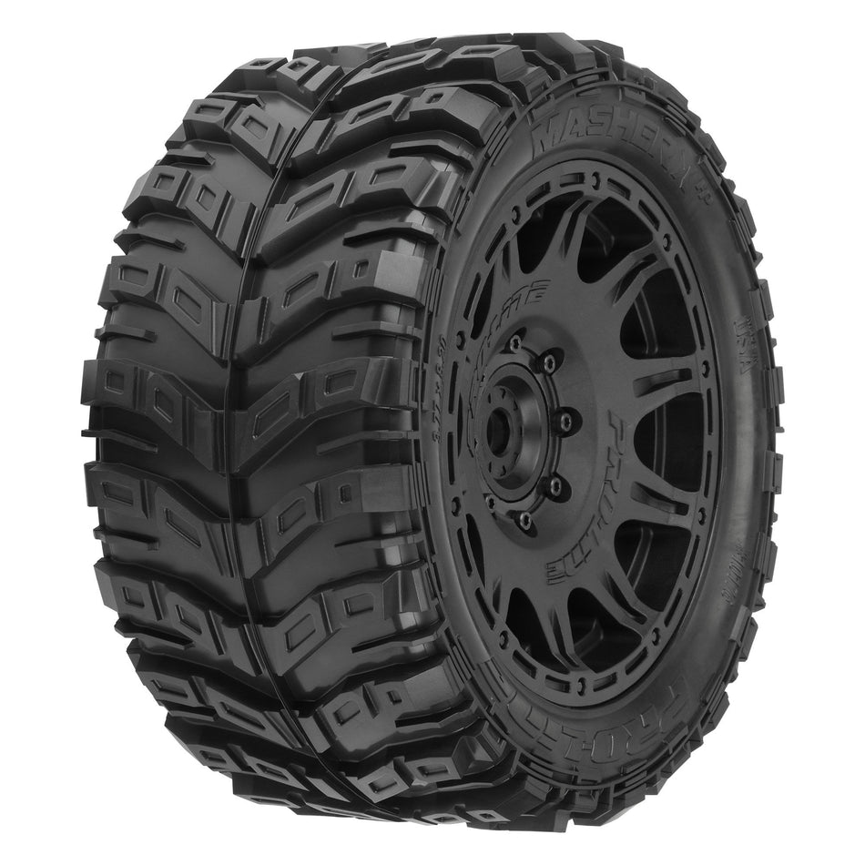 Proline 1/6 Masher X HP BELTED F/R 5.7” Tires MTD 24mm Blk Raid 8x48 Hex (2)