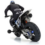 Losi 1/4 Supermoto S3 Motorcycle Rear Tire MTD Black (1): PROMOTO-MX
