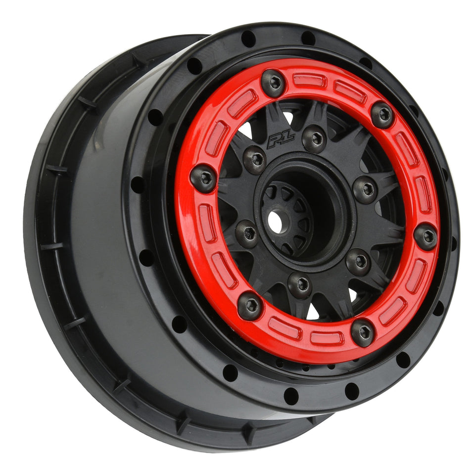 Proline 1/10 Raid Bead-Loc F/R 2.2/3.0 SC Rims (Red/ Black)