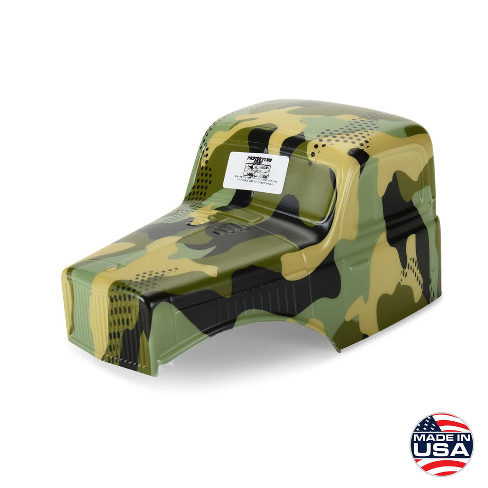 1/10 Limited Edition Pre-Cut/Pre-Painted Comp Wagon Cab-Only Body 12.3" (313mm) Wheelbase Crawlers, Camo