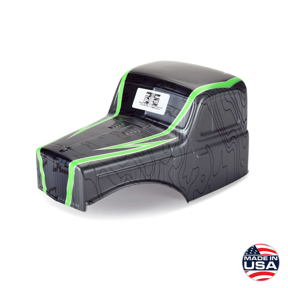 1/10 Limited Edition Pre-Cut/Pre-Painted Comp Wagon Cab-Only Body 12.3" (313mm) Wheelbase Crawlers, Grey/Black