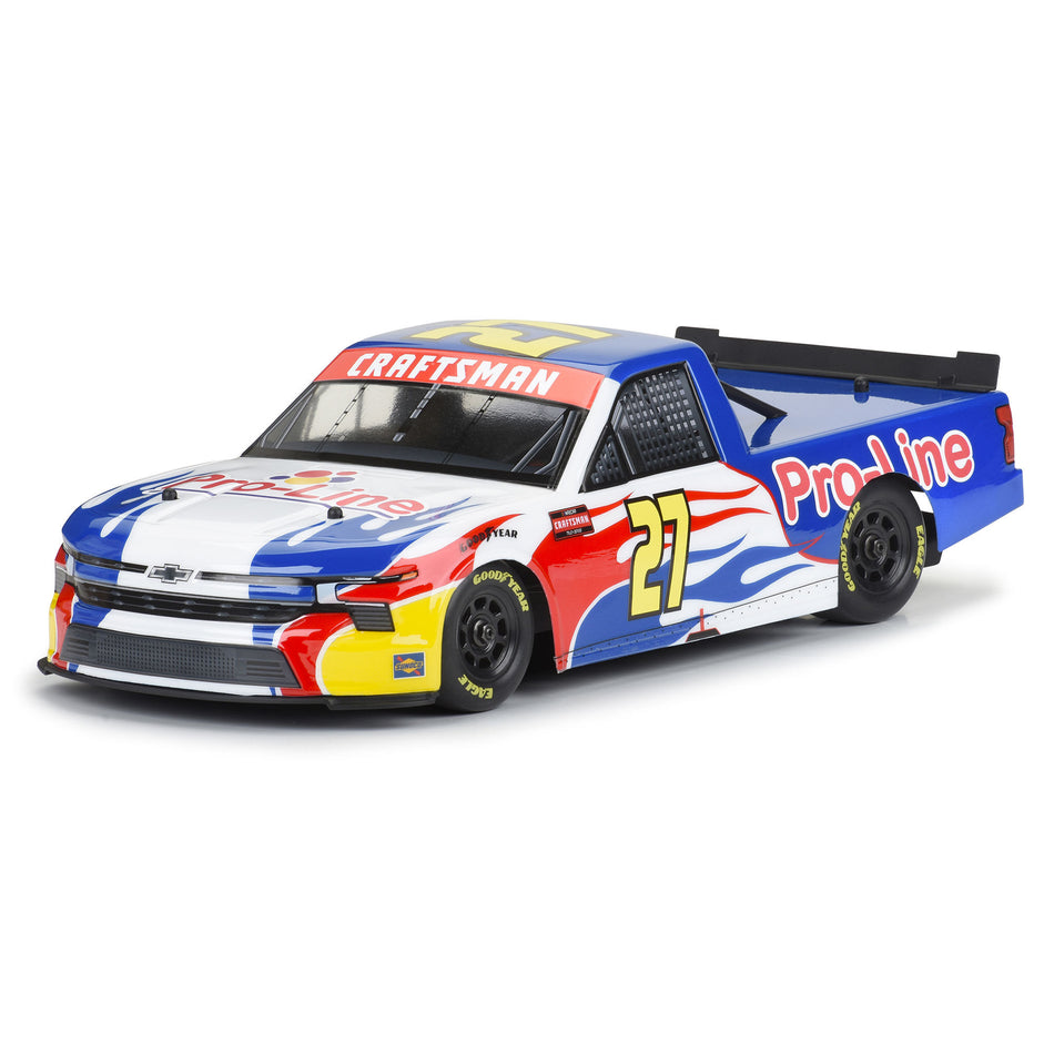 1/12 Pre-Cut 2024 Chevy Silverado Truck Clear Body: Losi NASCAR