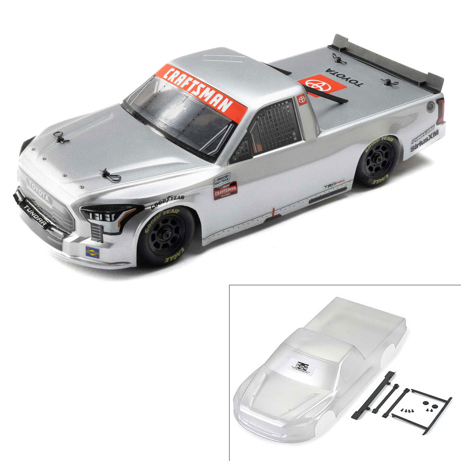 Proline 1/12 Pre-Cut 2024 Toyota Tundra Truck Clear Body: Losi NASCAR