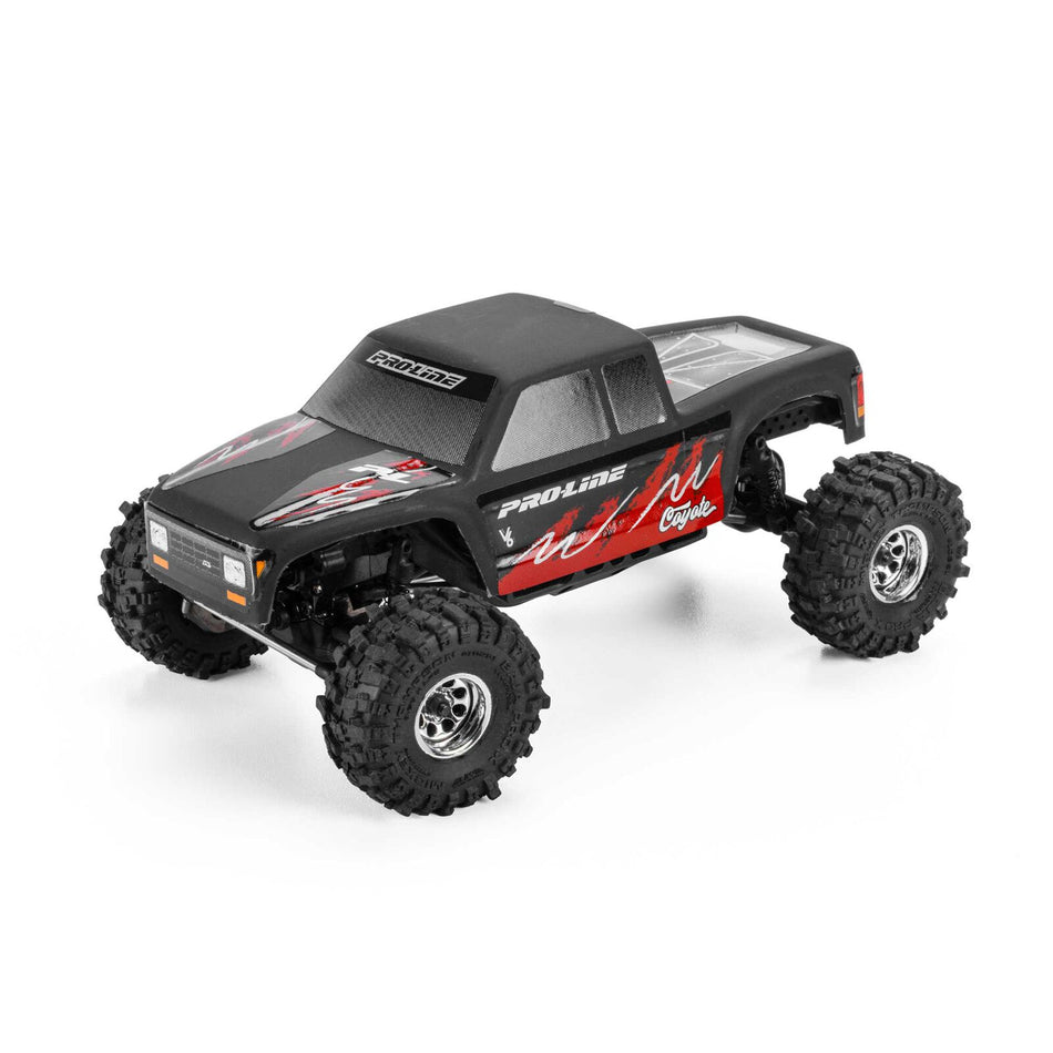 Pro-Line Racing 1/30 Limited Edition Pre-Cut/Pre-Painted Coyote High Performance Body, Matte Black: Axial SCX30
