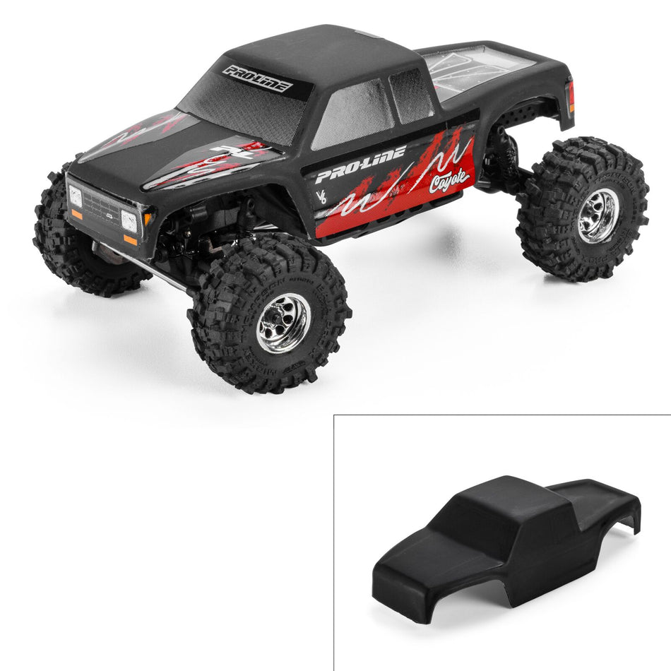 Pro-Line Racing 1/30 Limited Edition Pre-Cut/Pre-Painted Coyote High Performance Body, Matte Black: Axial SCX30
