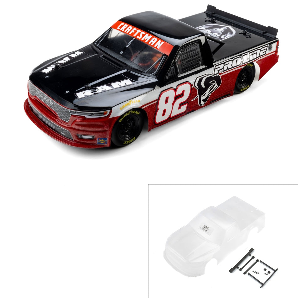 Proline 1/12 Pre-Cut 2026 Ram 1500 Truck Clear Body: Losi NASCAR