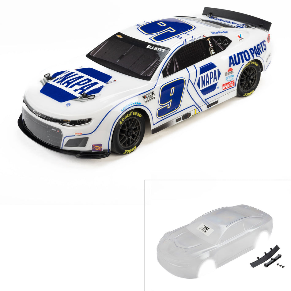 Pro-Line NASCAR® Chase Elliott #9 NAPA® 100th Anniversary 2025 Chevy Camaro Body CLEAR