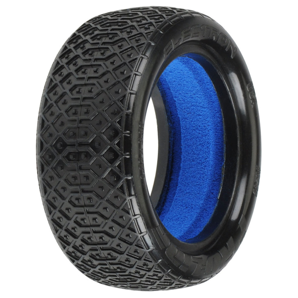 Proline 1/10 Electron 2.2 4WD Off-Road Buggy Front Tires w/ Closed Cell Foam Inserts, M4 - Super Soft