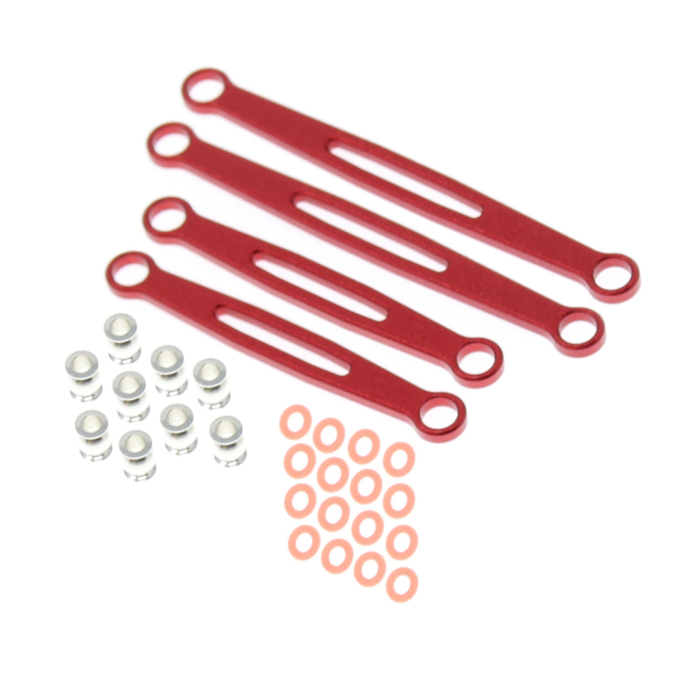 Redcat Ascent 18 Front Links (Aluminum)(Red)(4pcs)