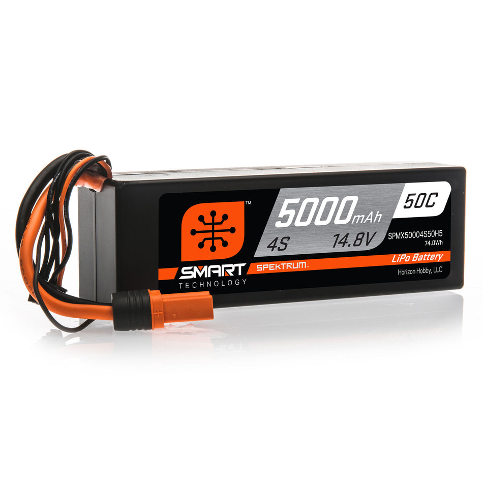 Spektrum Smart Powerstage Surface Bundle: 5000mAh 4S 50C LiPo Battery (IC5) / 100W S100 Charger