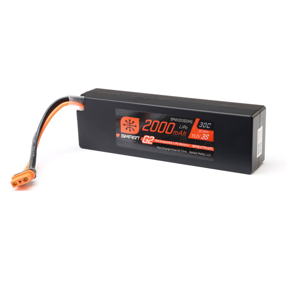 11.1V 2000mAh 3S 30C Smart G2 LiPo Battery: IC2