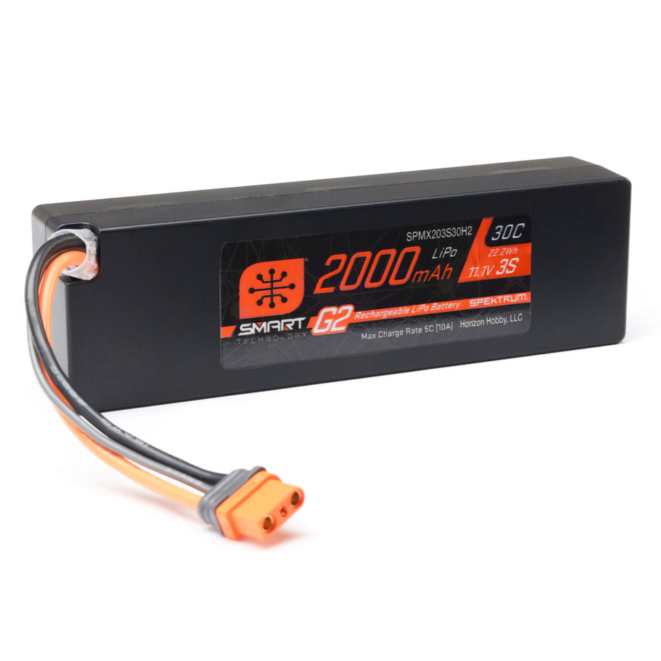 11.1V 2000mAh 3S 30C Smart G2 LiPo Battery: IC2
