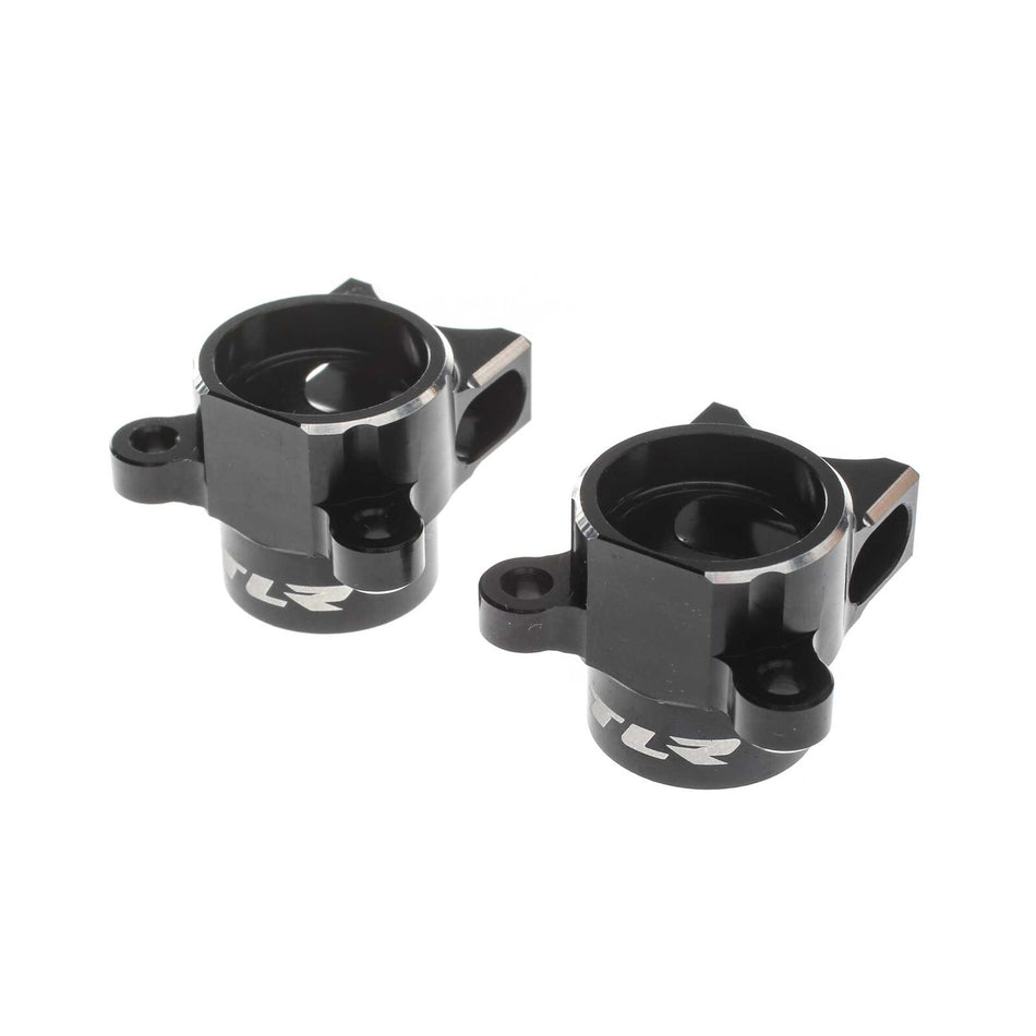 TLR VHA Hub Body Set Aluminum Black: 22 5.0