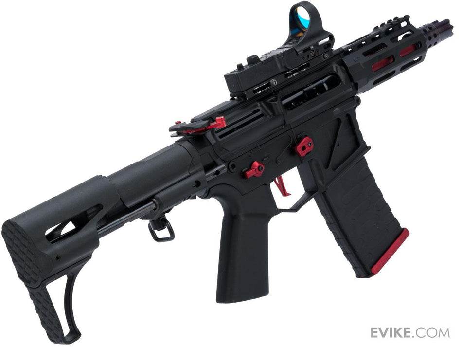 APS Phantom Extremis Mark VII 2.0 eSilverEdge CQB Airsoft AEG (Color: Black / Red)