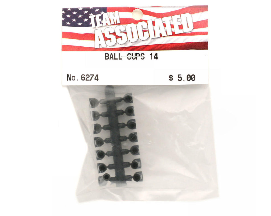 Team Associated RC10/RC12 Molded 4-40 Ball Cups (14)