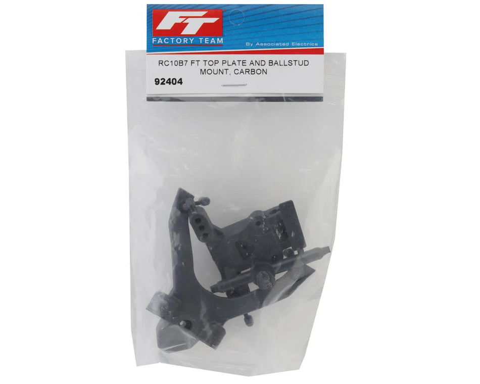 Team Associated RC10B7 Factory Team Carbon Top Plate & Ballstud Mount Set