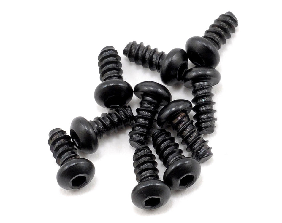 Axial 2.6x6mm Self Tapping Button Head Screws (Black) (10)