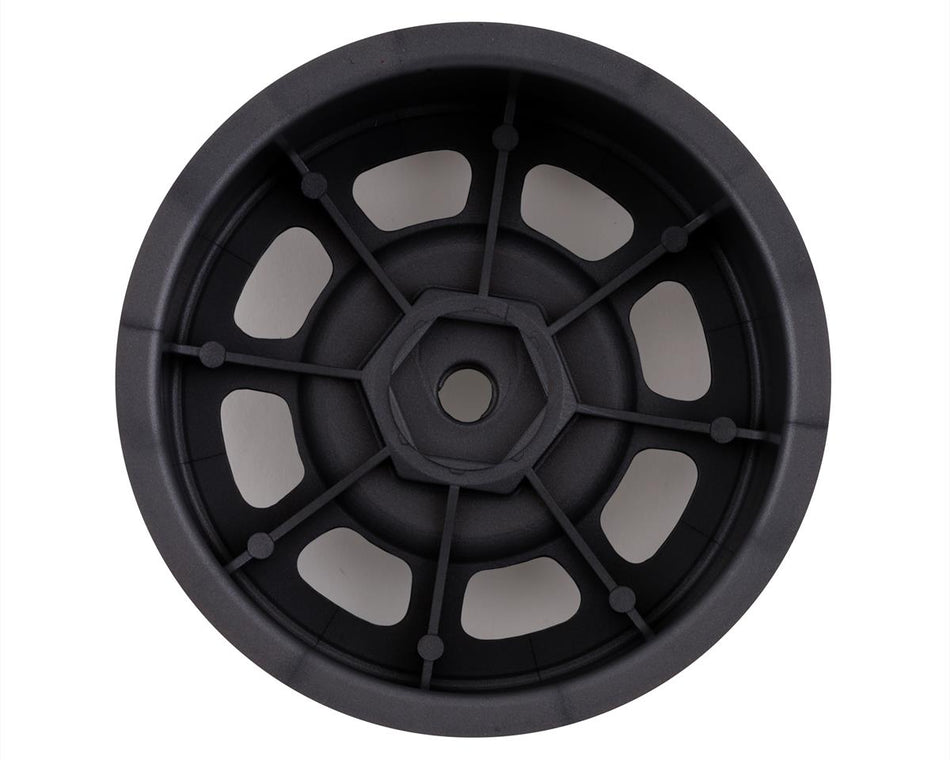 DE Racing Speedway Front Wheels (Black) (4) (Custom Works/B6)