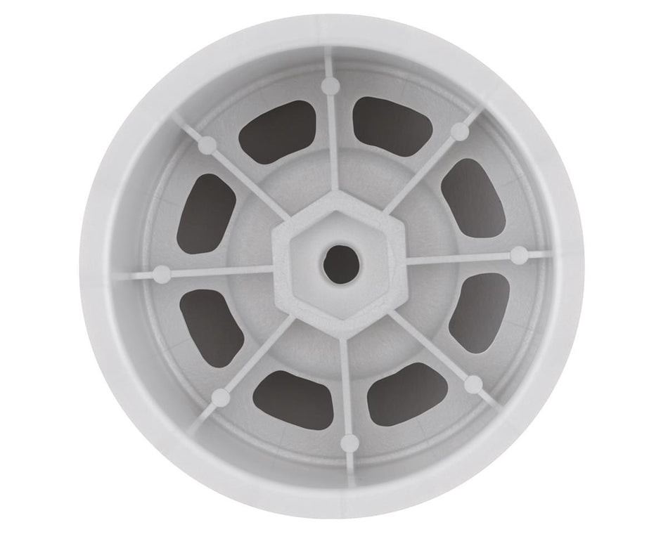 DE Racing Speedway Rear Wheels (White) (4) (Custom Works/B6)