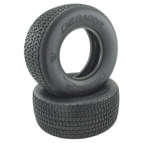 DE Racing Grooved G6T SC Oval Tire / D30 Compound / With Inserts / 2Pcs.